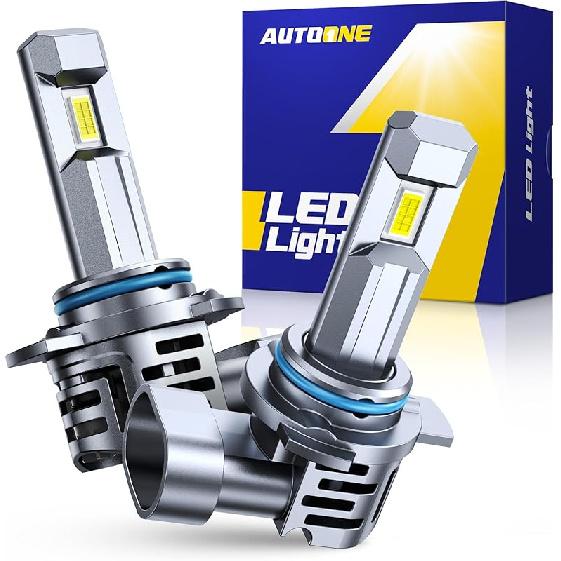 AUTOONE 9005 LED Bulb, 800% Brighter, 3 Min Quick Tall, 20 Years Lifespan, No Flicker, 99% Compatibility
