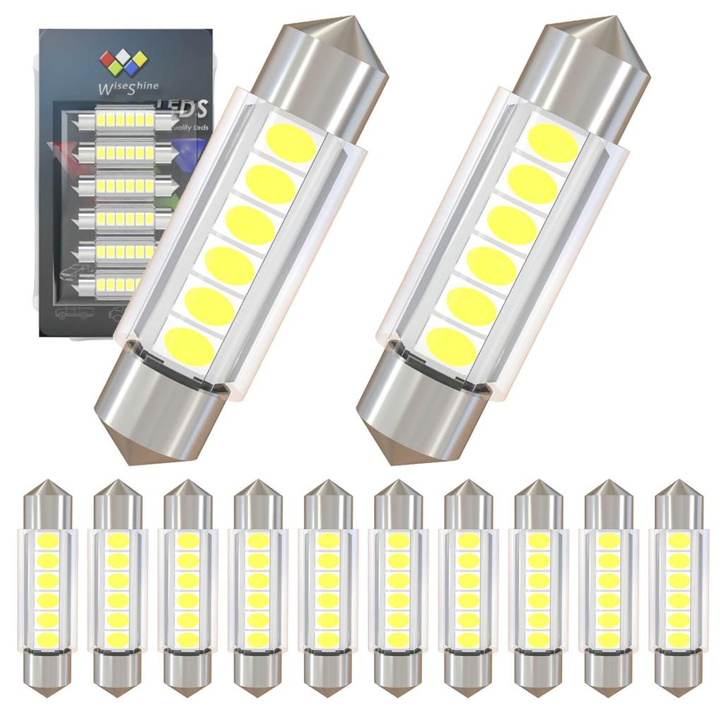 WiseShine DC 12V 6418 6411 Светодиодный Супер Яркий 6000K Белый