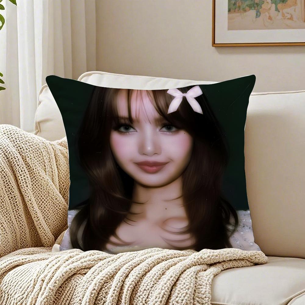 singer powerful LLLisa Cushion Cover Pillowcase Antidustmite living Room Sofa Decor Cushion Room