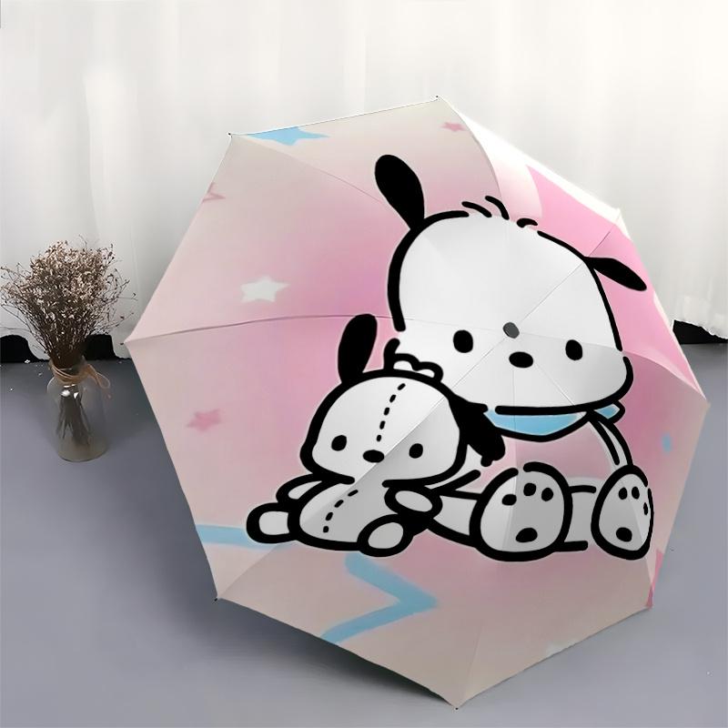 1pc Sanrio Characters Automatic Opening/Closing Umbrella with Foldable Design, Iron Frame, Outdoor Use, Festival Gift for Fans, Travelers, Daily Use,