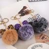 1PC Ornaments Handbag Pendant Key Holder Pompom Keychain Bowknot Keyring Car Keyring Imitation Fur