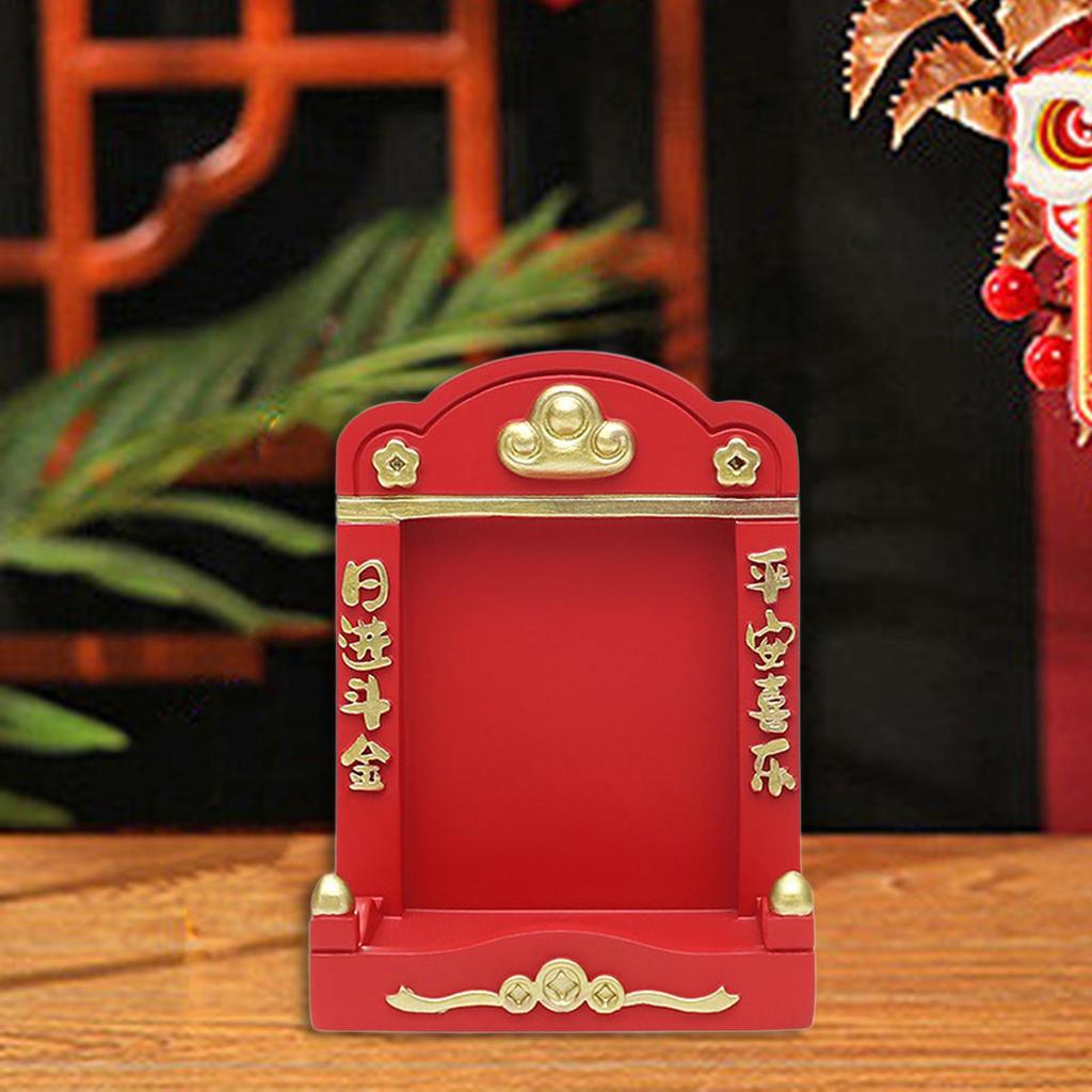 Мини-буддийская ниша, витрина, новогодний подарок, маленький буддийский алтарь, мини-святилище, настольное украшение для стола, дома, гостиной