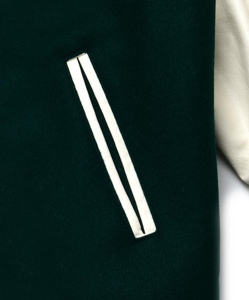 Annot [3M Thinsulate] Cosmopolitan Wool Varsity Jacket Green