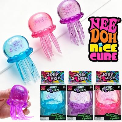НОВИНКА Игрушка-сквиши медуза Needoh, нетоксичная, для игры в воде, мягкая игрушка для снятия стресса, милая, успокаивающая, сенсорная