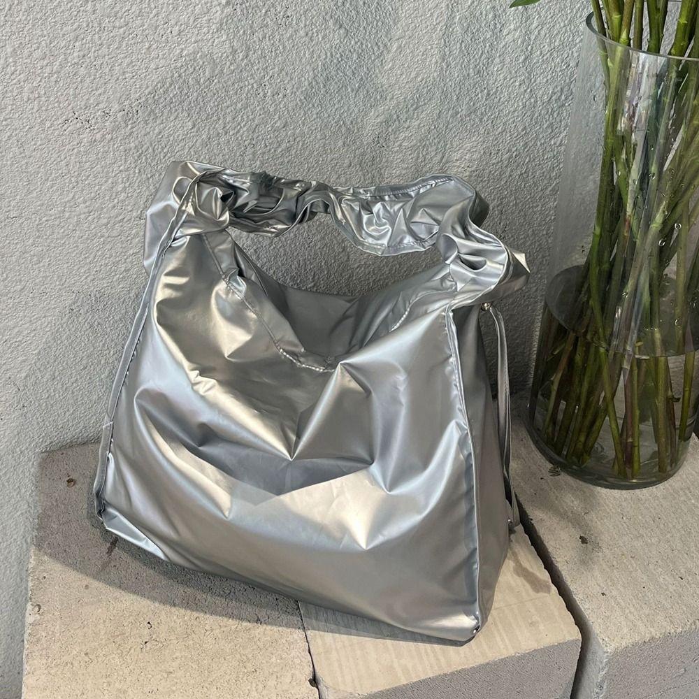 Handbag Drawstring Bag Korean Style Tote Bag Sweet Pleated Nylon Shoulder Bag  Women