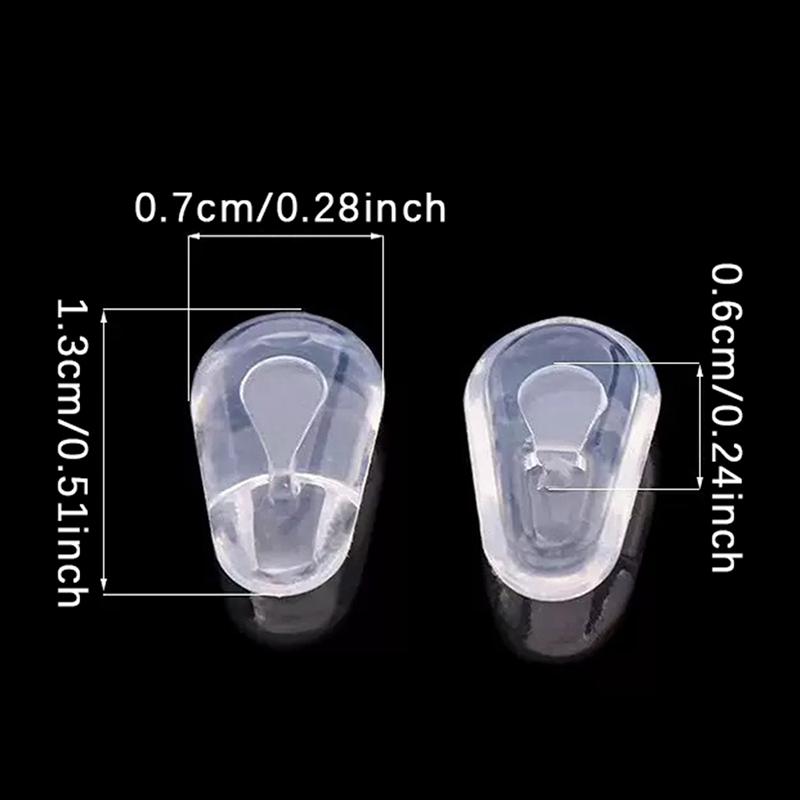 5 пар силиконовых носоупоров для очков, силиконовая воздушная камера для носа