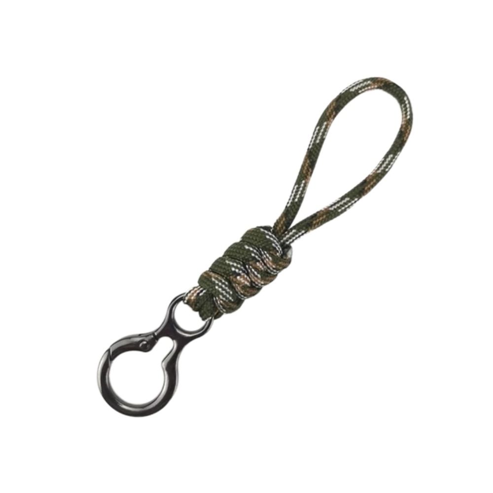 Anti-lost Paracord Keychain Wristlet Strap Braided Woven Keychain Car Key Holder