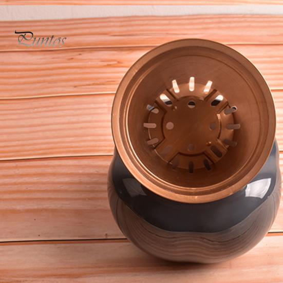 Небьющийся пластик 1 комплект цветочного горшка двухслойный декоративный цветочный горшок для растений с контейнером для воды