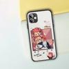 Cartoon Anime Jujutsu Kaisen Phone Case For IPhone 13 12 11 XS X 8 7 6 Plus Mini Pro Max SE 2022 Black PC TPU Glass Phone Cover