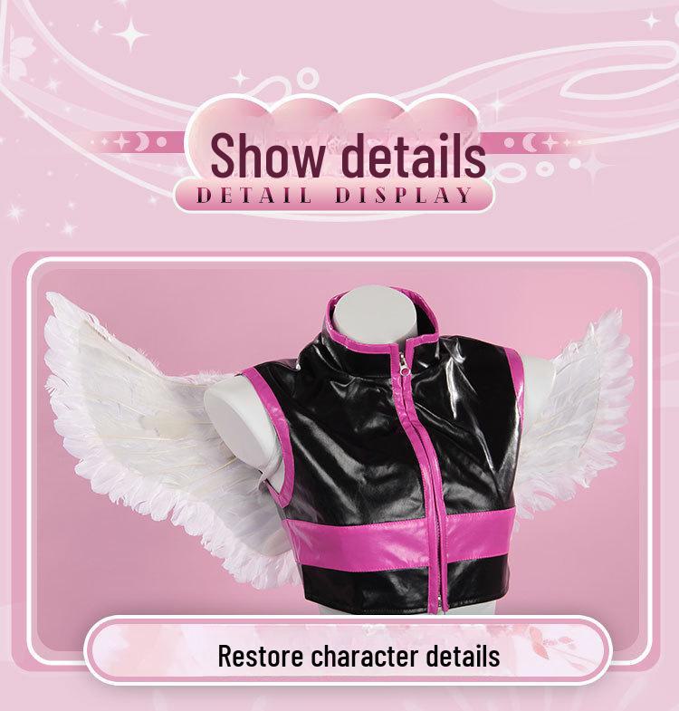 2.5D Искушение Тачибана Мика Косплей Костюм с Крыльями