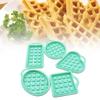 5Pcs Non-stick Cake Biscuit Food Grade Silicone Bakeware Waffle Mold Baking Tool