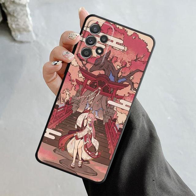 Чехол Game Genshin Impact Yan Fei Barbatos для Samsung Galaxy A14 A73 A53 A71 A51 A31 A33 A22 A12 A21s A13 A32 A52s A72 A52 A23