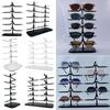 Space Saving Eyeglasses Organizer Shelf Wood Display Stand Sunglass Holder Rack Glasses Frame Tray