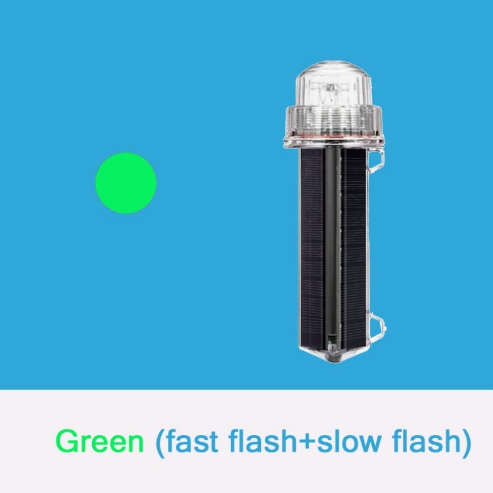 Warning Lamps Solar Powered Net Mark/Position Flashing Marine Signal Light Marine Navigation Light