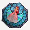 1pc Disney Princess Automatic Folding Umbrella - Portable Foldable Design with 8 Ribs, Durable Plastic & Iron Frame,  Sturdy Ribsy250725032