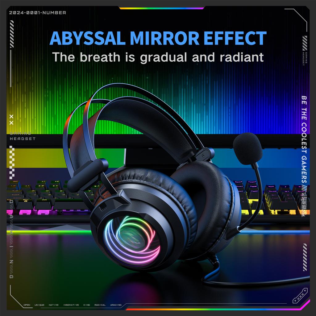 X80 Gaming Headset Noise  Cing Gaming Earbuds Over  Ear Wired Headphones Desktop Wired Headset  Black