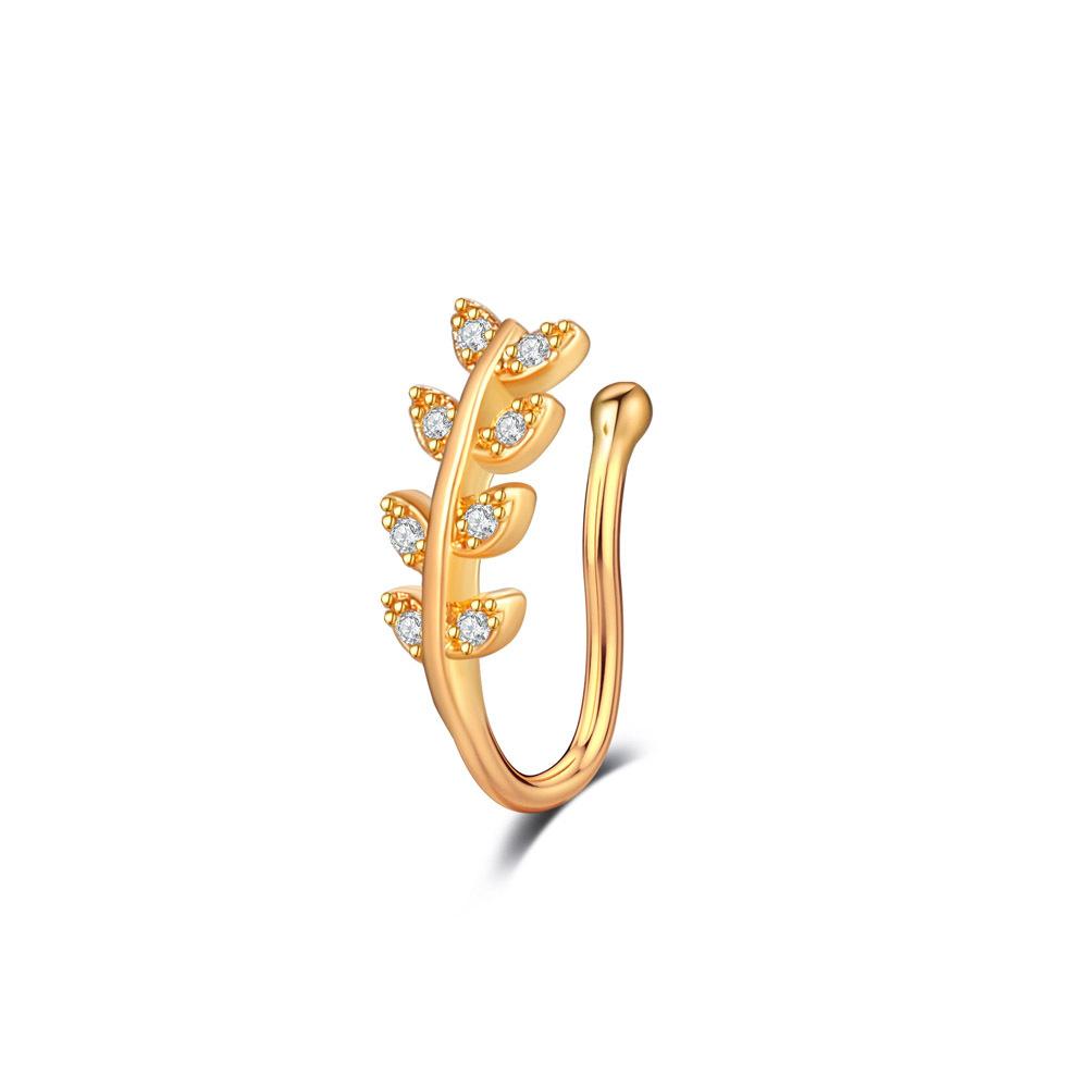 Зажим для носа из циркона из нержавеющей стали с аксессуаром для пирсинга носа