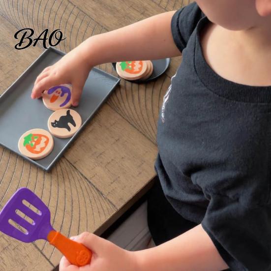 Tabletop Display Decor 3D Printed Halloween Cookie Toy, Simulated Bakery Food Playset for Kids Pretend Serving Dessert Counter Play And Seasonal