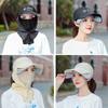 Breathable Sunscreen Ice Silk Cap Protective Shield Full Face Mask Women Sun Protection Cap