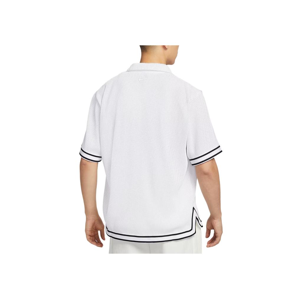Nike SS25 Мода Мягкая Удобная Универсальная Футболка с Коротким Рукавом Мужские рубашки Белая IB0021100