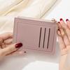 New Ultra-thin Card Bag, Short Zipper Women's Wallet, Fashionable and Simple Keychain, Coin Change Bag.