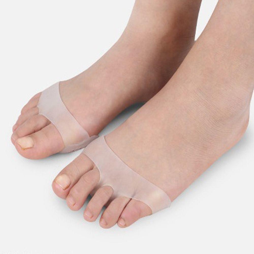 1 Pair Comfortable Feet Care Breathable Shoe Insert Soft Silicone Gel Toe Pads Insole