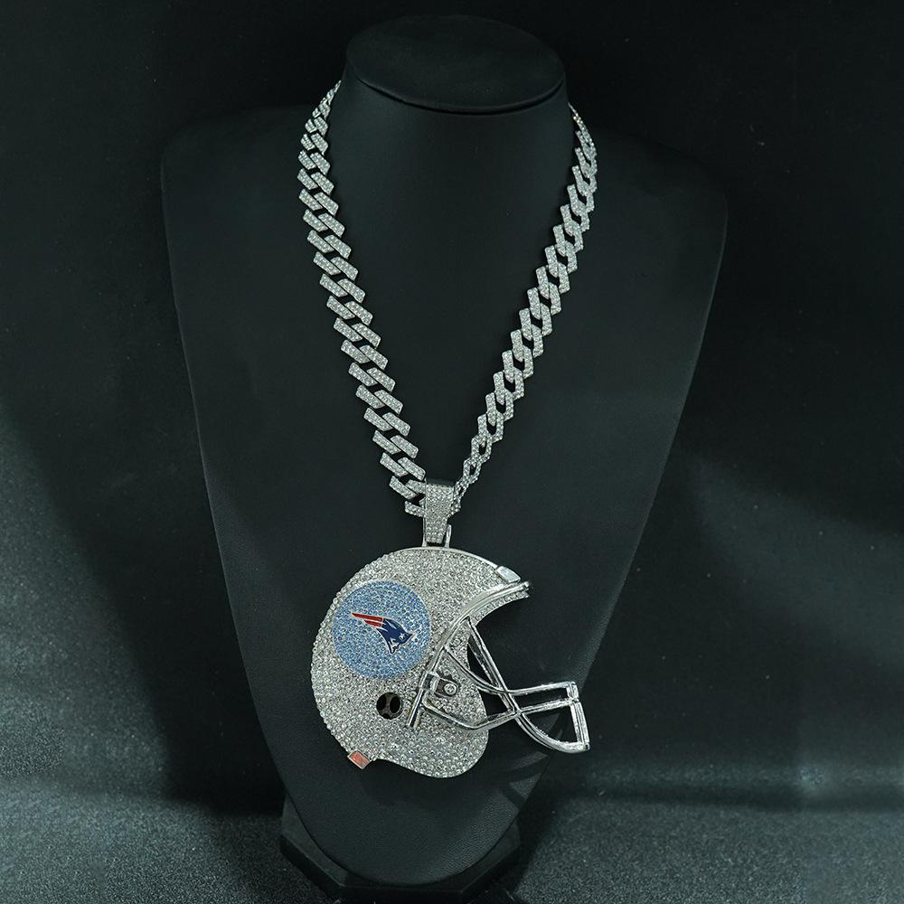 Подвеска из сплава в виде шлема команды New England Patriots