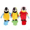 Plush Talking Parrot Electronic Pet Stuffed Bird Toy Gift for Kids Children - Red