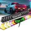 24-inch Devil Eye LED Car Truck Tailgate Lights Red Sequential Rotating LED Light RGB Flashing LED Truck Light Bar