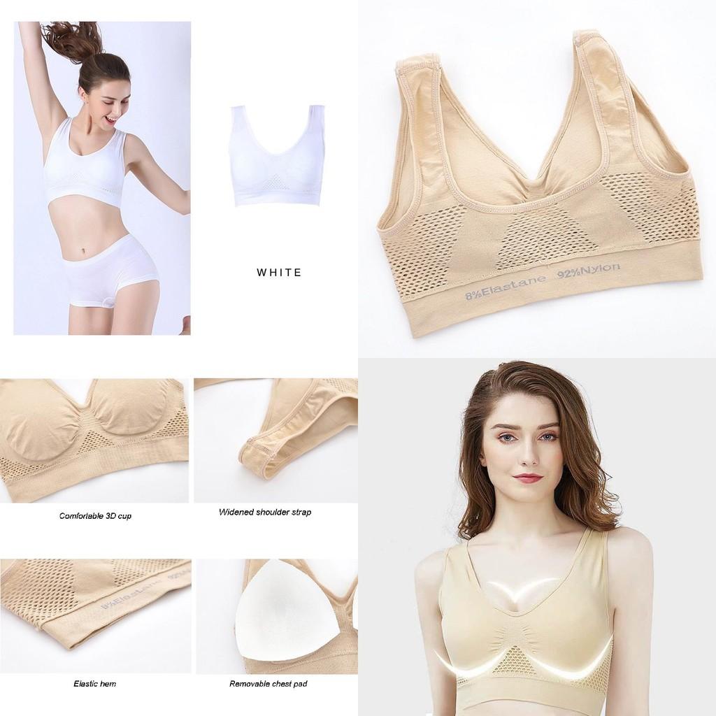 Breathable Hollow Out Padded Sports Bra For Women In Plus Size For Yoga And Gym