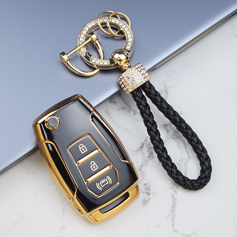 3 Buttons TPU Car Key Cover Case for Ssangyong Tivoli 2020 Rexton Korando C Keyless Interior Accessories