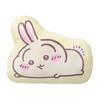 Hugging Pillow Chiikawa Rabbit Cute Silhouette Shape Fluffy Plush Die-Cut Cushion Approx. 25x39cm Yellow Chiikawa Rabbit Uniuini