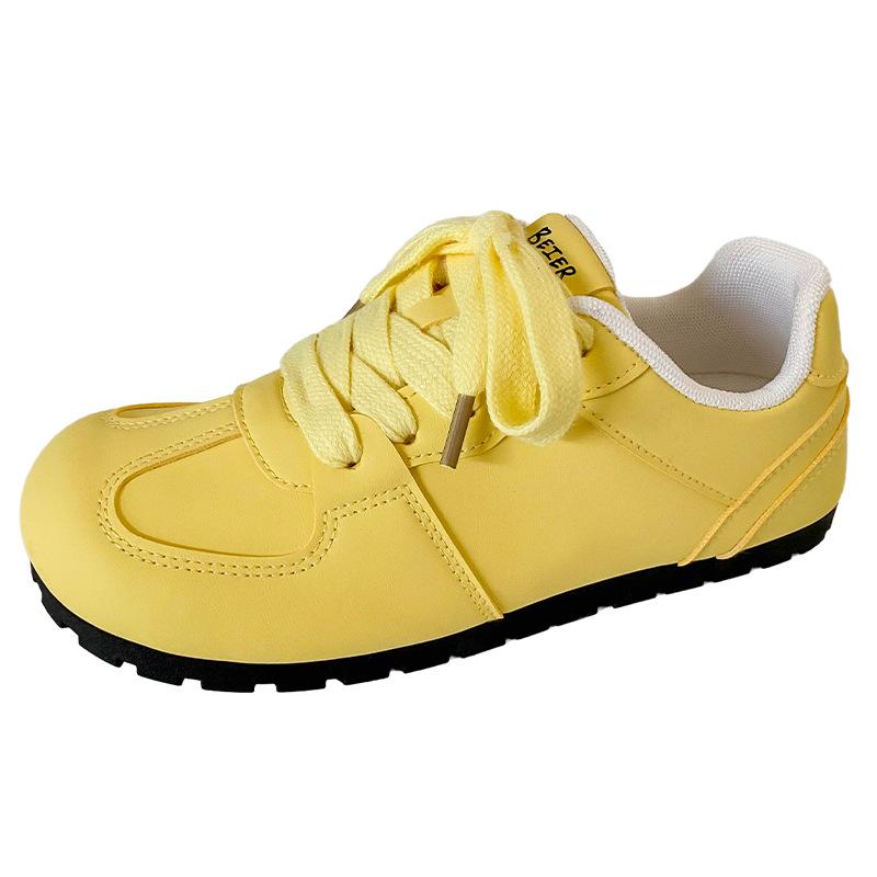 B3506 Puff Shoes Series/латексные стельки Mango Head Little White Shoes Женская обувь для скейтбординга Dexun Shoes 2024 Новинка Популярная