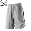 MiiOW Men's Summer Loose Casual Breathable Straight-Leg Shorts