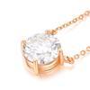 Из Нового Муассанитового Ожерелья 3 карата 18-каратного Розового Золота Обработанного Бренда Женщин [Подарок Йорк] Женщин