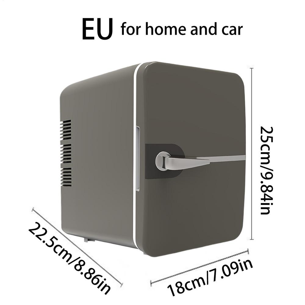 Мини-холодильник для автомобиля 6 л 12 В постоянного тока 100~240 В переменного тока Электрический Портативный Косметический Охладитель Нагреватель Морозильник US/UK/EU Автомобильный Мини-холодильник Бокс для льда
