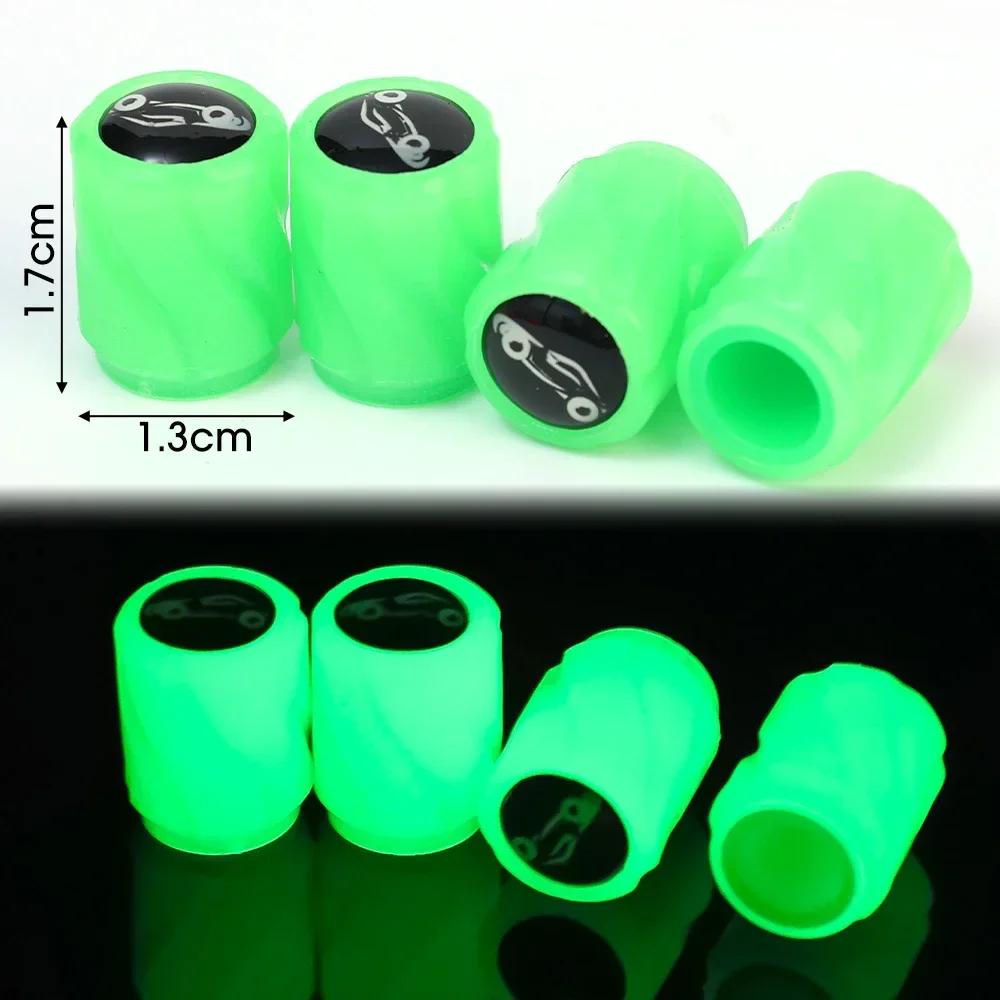 Светящиеся колпачки для автомобильных шин, светящийся декор для автомобиля, мотоцикла, велосипеда, ступицы колес, колпачки для штоков клапанов, аксессуары для укладки автомобильных шин