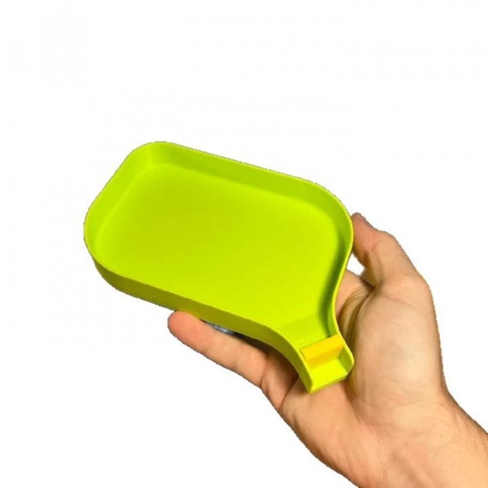 Plastic Funnel Tray with Barrier Plug Small Parts Tools Tray Screw Nut Storage