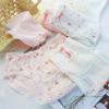 Japanese Floral Lace-Trimmed Mid-Rise Cotton Briefs for Girls and Women