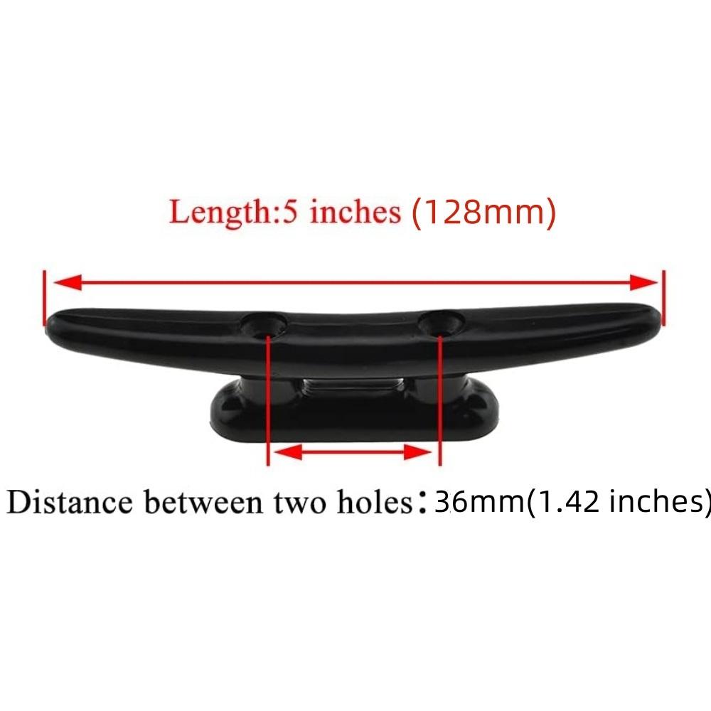 Нейлоновый болт для лодочного якоря – Болт для крепления к причалу с винтами из нержавеющей стали, Для каяка, каноэ, небольших судов, Домашний декор своими руками (Несколько размеров, Черный)