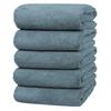 Joyful Microfiber Bath Towels, Hotel-Quality, Large, 60*120cm, Set of 5, Fast Absorbent, Quick Drying, Durable, Antibacterial, Odor Resistant, Fluffy,