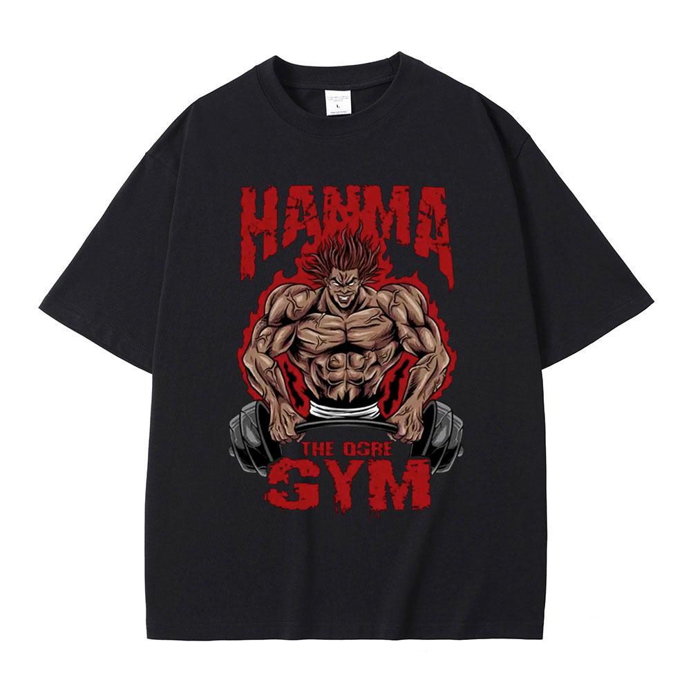 Japanese Anime Baki Hanma The Grappler Graphic Print T Shirt Casual Fashion Crew Neck Short Sleeve Plus Size T Shirt Women