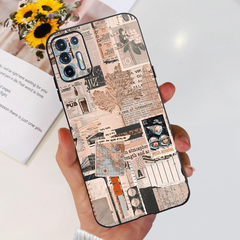 Чехол для телефона Motorola Moto G9 Plus Модный дизайн Мягкая ТПУ крышка Для Motorola Moto G9 Power MOTO G9Plus Черный силиконовый бампер