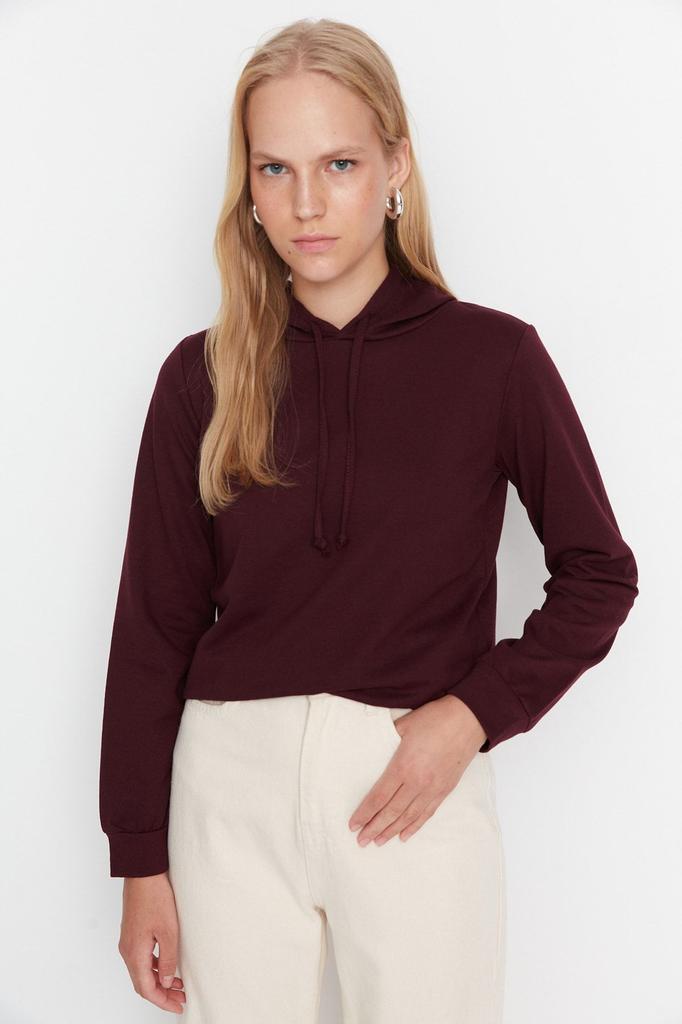 Женская модная стильная толстовка черная, стандартная, стандартная посадка, базовая тонкая вязаная толстовка с капюшоном