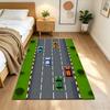 Racing Game Track Adventure Non-Slip Home Carpet Design for Office Decor Living Room Bedroom Gift