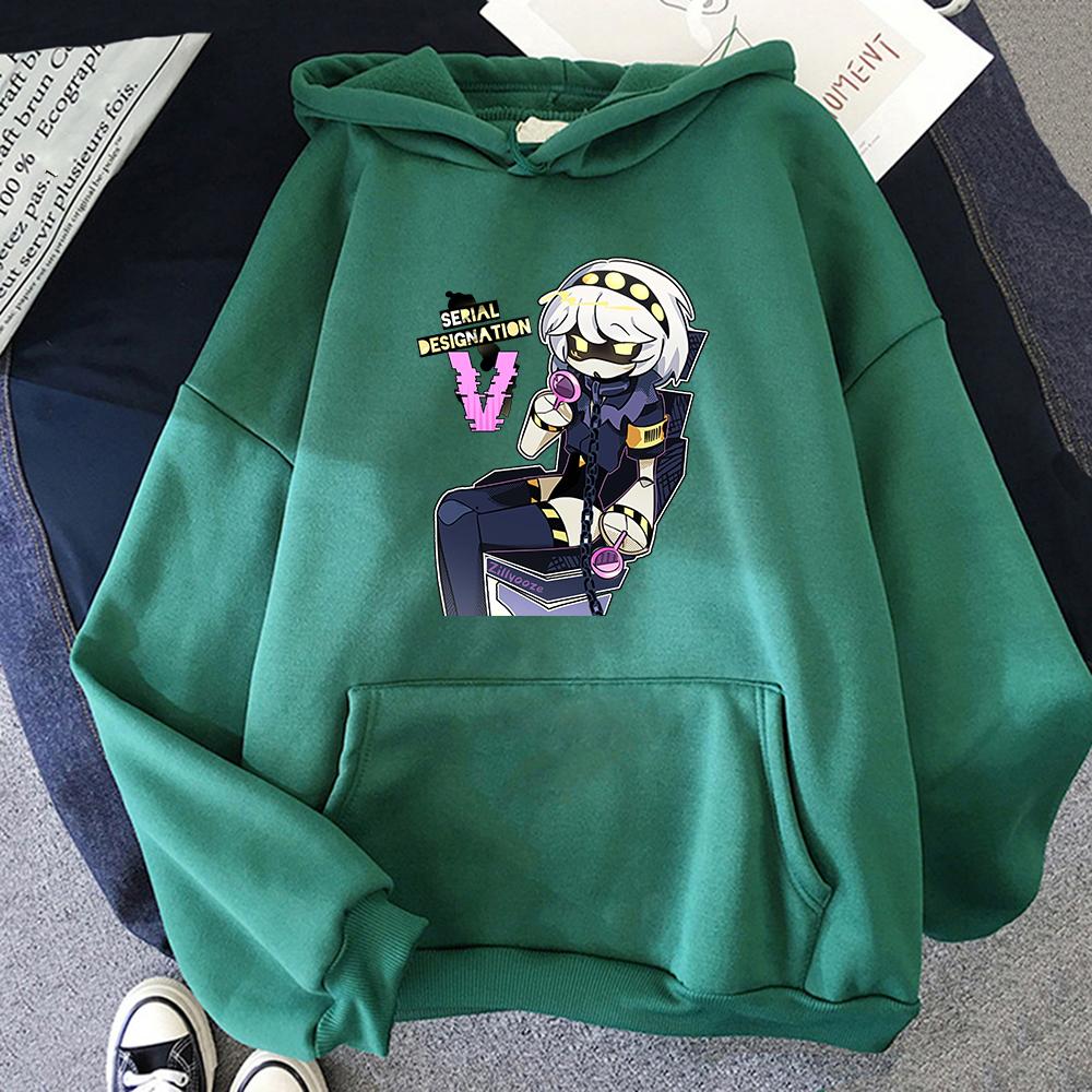Убийственные дроны Uzi Doorman Hoodie Женщины Harajuku Смешные толстовки унисекс аниме мультфильм уличная одежда эстетический пуловер свитшот топы