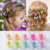 50 шт. Мини прозрачные разноцветные заколки-крабики в виде бабочек Мини-заколки для волос Заколки для волос Аксессуары для волос для девочек и женщин Головные уборы
