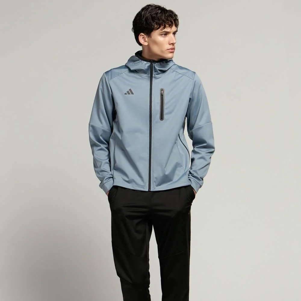 Костюм-сауна Adidas Hydro 4.0 (верх и низ) (ADISS24M) - Куртка и брюки для бега, джоггинга и тренировок (Предварительно натертый синий, очень большой)