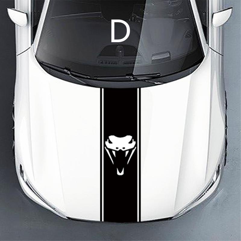 Наклейки на капот автомобиля Полосы в гоночном стиле Универсальные Автомобильные Модифицированные Аксессуары Декор Наклейки Автоаксессуары