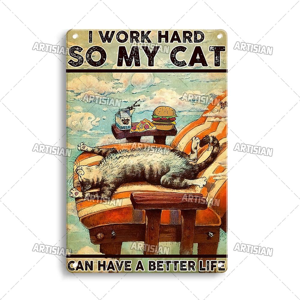 Металлическая пластина Artisian Black Cat, винтажная декоративная жестяная вывеска на Хэллоуин, Салем, святилище, декор для стен, гараж, бар, паб, клуб, кухня, дом
